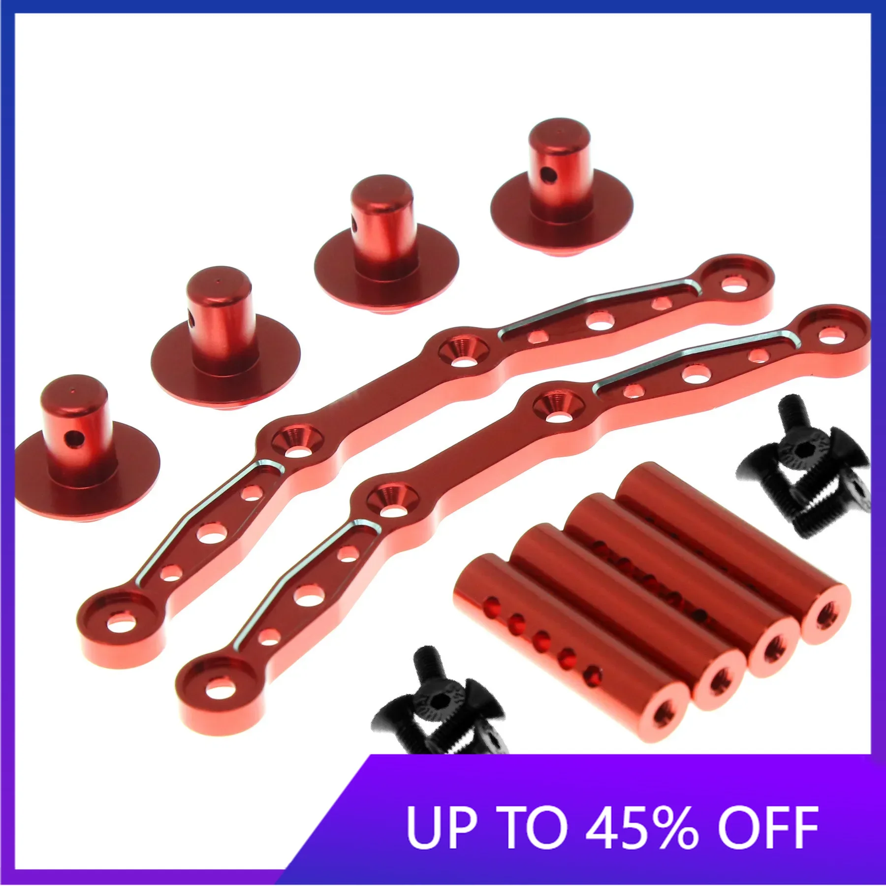 E-Star Hub Metal Body Mount Post Shell Column for Arrma 1/8 Mojave 4S 4X4 BLX RC Car Upgrade Parts