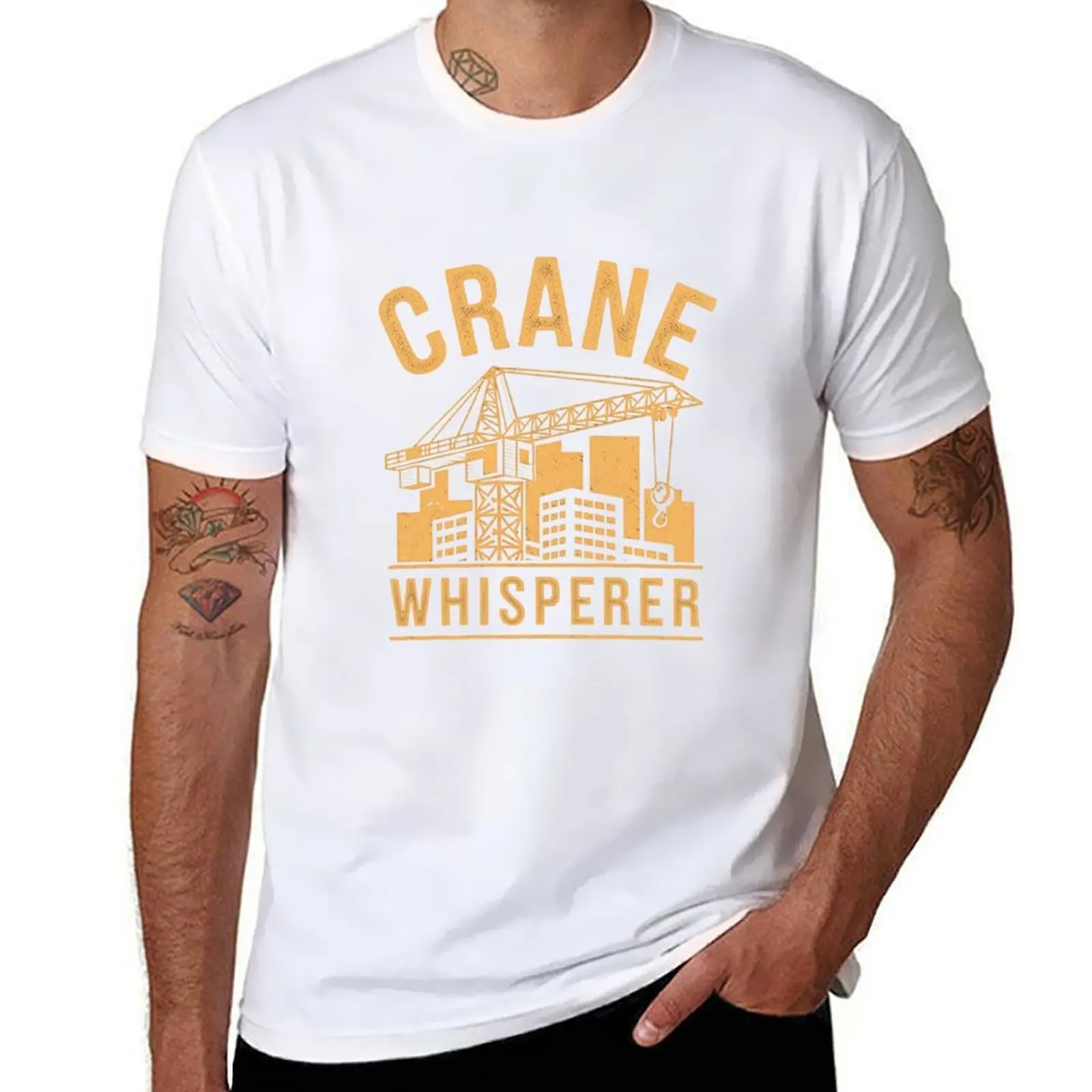 

Crane Whisperer Design Crane Operator Construction Humor T-Shirt printed t shirts for man man t shirt luxury T-Shirt
