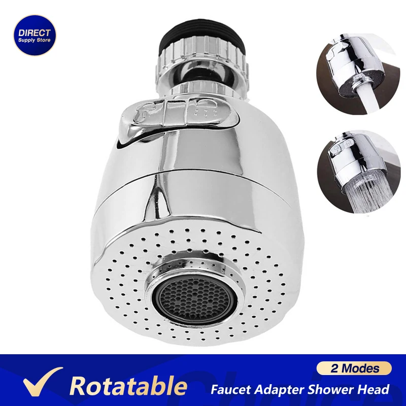 Universal Rotatable Kitchen Faucet Adapter Shower Head Bathroom Water Saving Tap Aerator Diffuser Nozzle Splash Filter Bubbler