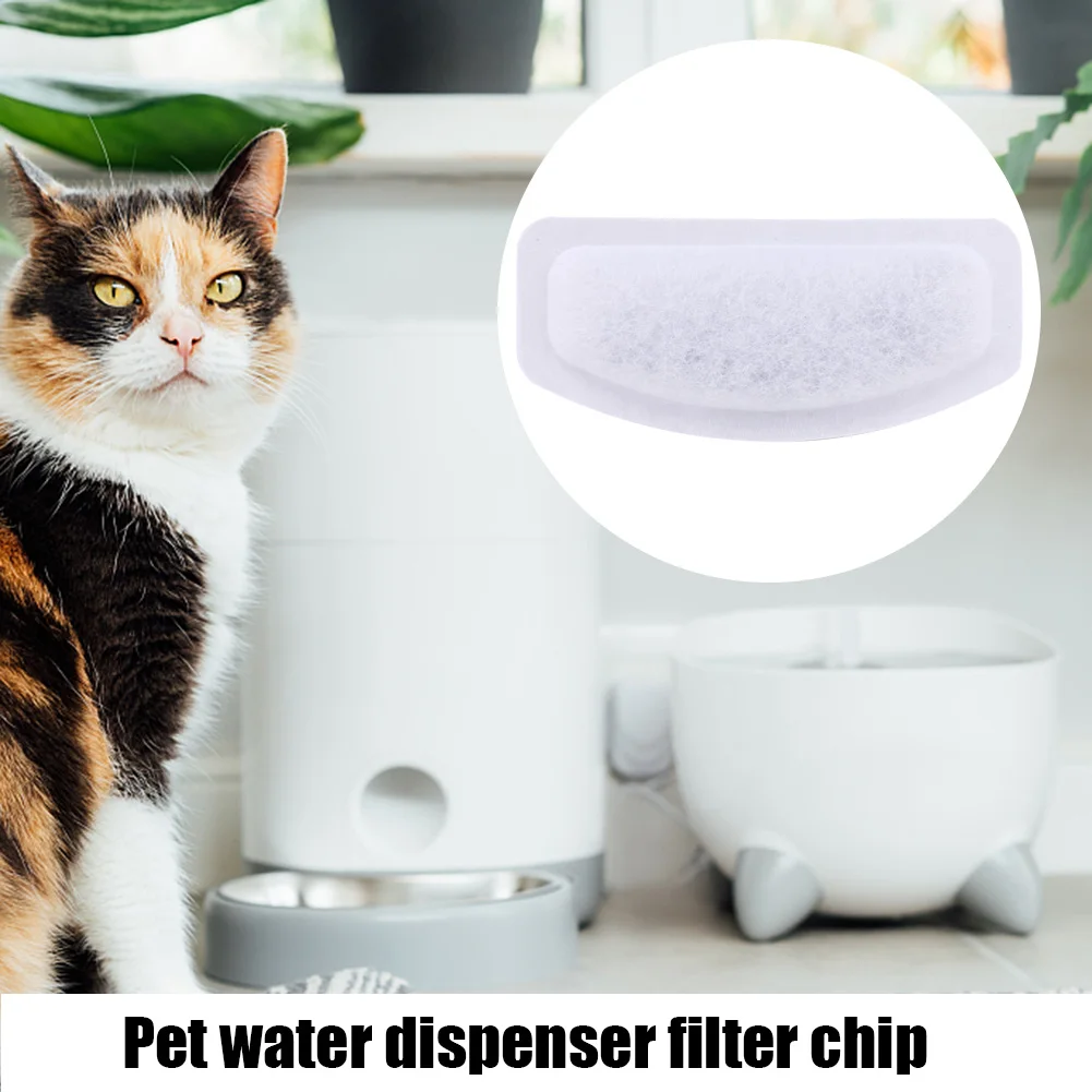 Pet Water Dispenser Filter Elements Activated Carbon Water Cleaning Oval Water Feeders Filtration Sheet Cat Drinker Filter