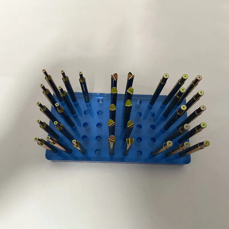 

34 Piece High Precision Gemstone Measuring Stick Set Diameter 6mm Length 65mm Stone Facet Grinding Tools