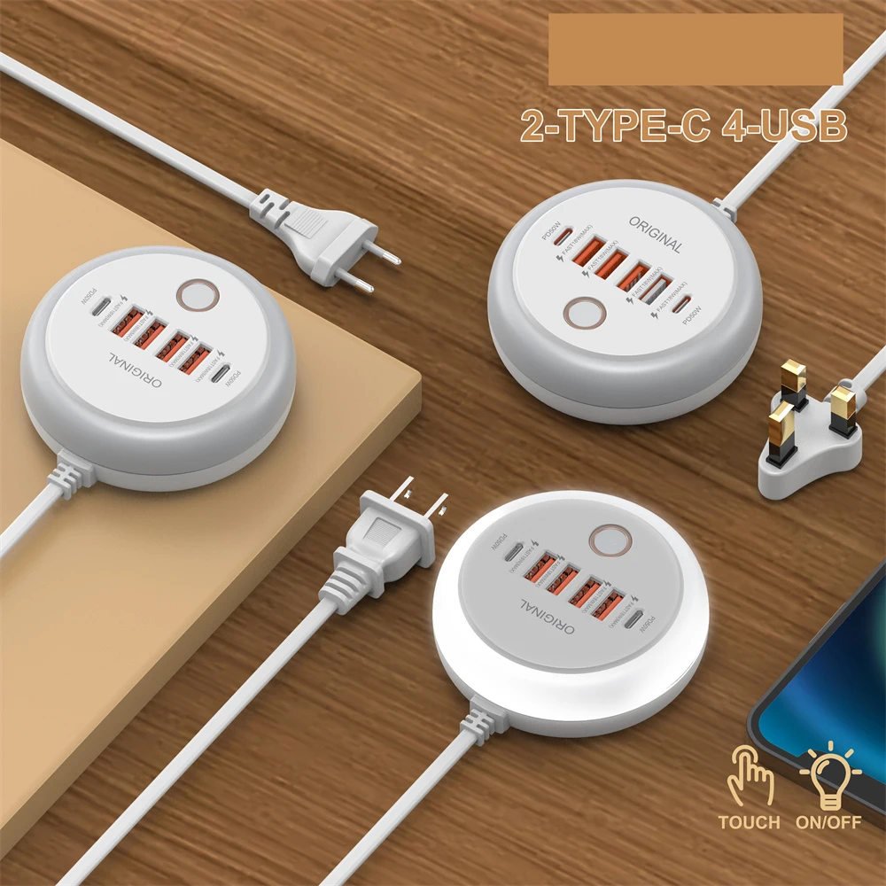 Multi Ports USB Charger Type C PD Wall Charger Fast Charging Station For Huawei iPhone Xiaomi Mobile Phone Adapter EU US UK Plug - view 6
