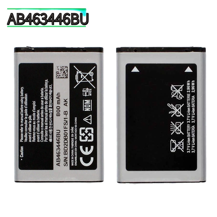 

5/10pcs AB463446BU X208 Battery for C3300K B189 B309 GT-C3520 E1228 GT-E2530 E339 GT-E2330 battery x208 AB553446BU AB043446BE