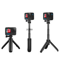 ZUIDID Foldable Tripod Mini Portable Tripod Monopod for GoPro 12/11/10/9/8/7/6/5/4 Black Session Osmo Action Camera Accessories