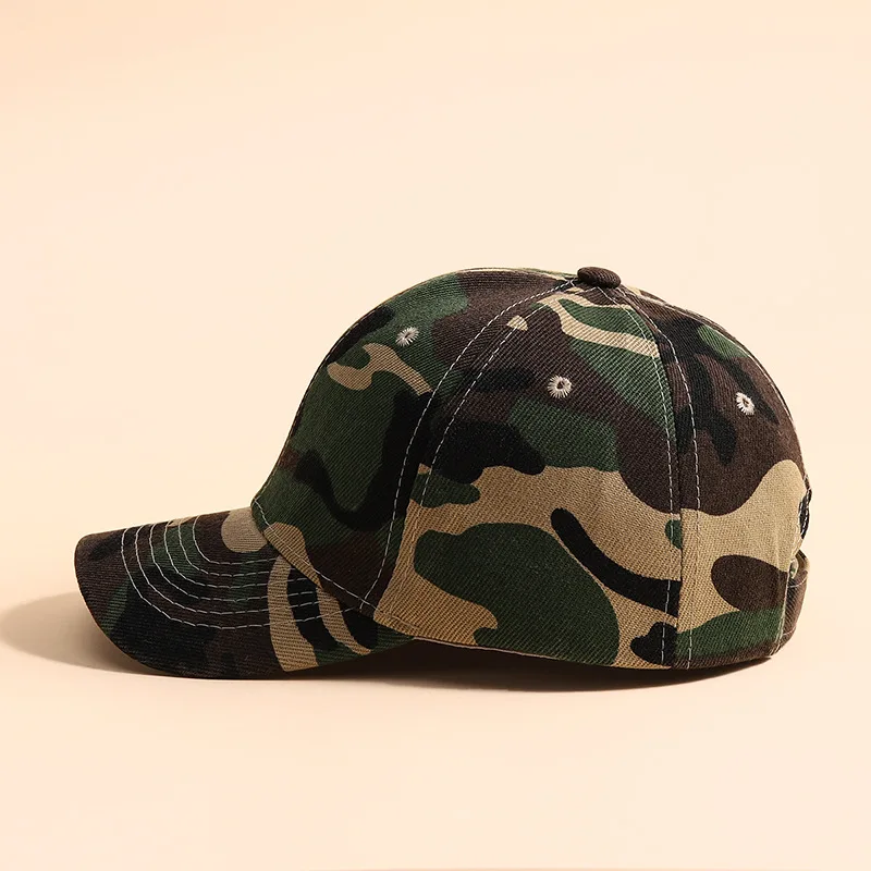 2024 Fashion Children Cap Camouflage Kids Sun Hats for Girls Boys Accessories Outdoor Travel Child Baseball Cap 6-12Y