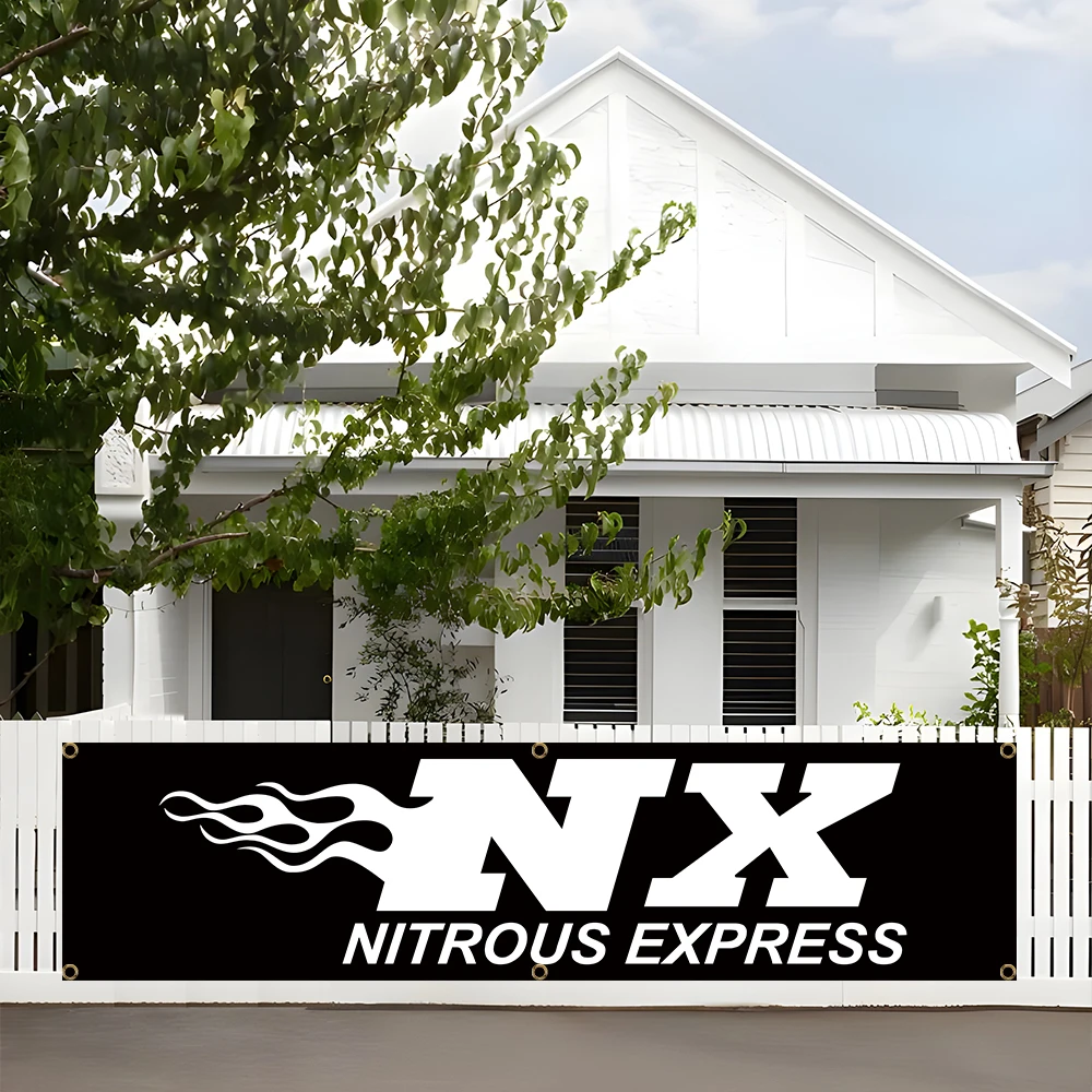 Nitrous Racing Tapestry Drag Car Garage Wall Hanging Man Cave Decor Performance Boost Art Simple Installation without flagpole