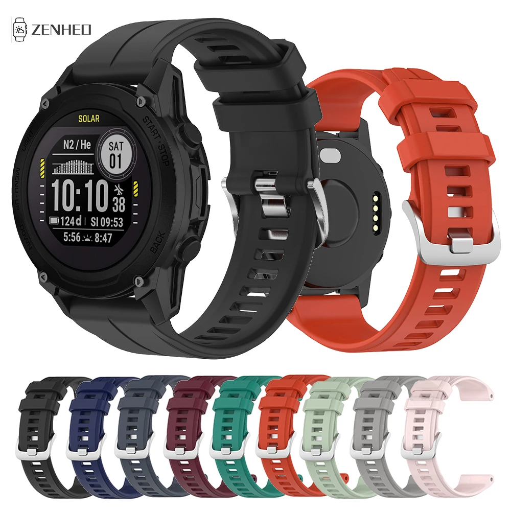 22mm Silicone Strap for Garmin Instinct 2 Descent G1 Forerunner 955 Smart Watch Band for Garmin Fenix 6/6 Pro 5/5 Plus