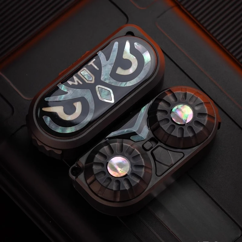 MOT Aowu Composite EDC Mechanical Metal Push Plate, Pop Coin Magnetic Suspension Gyroscope Linkage Fingertip Decompression - Image 4