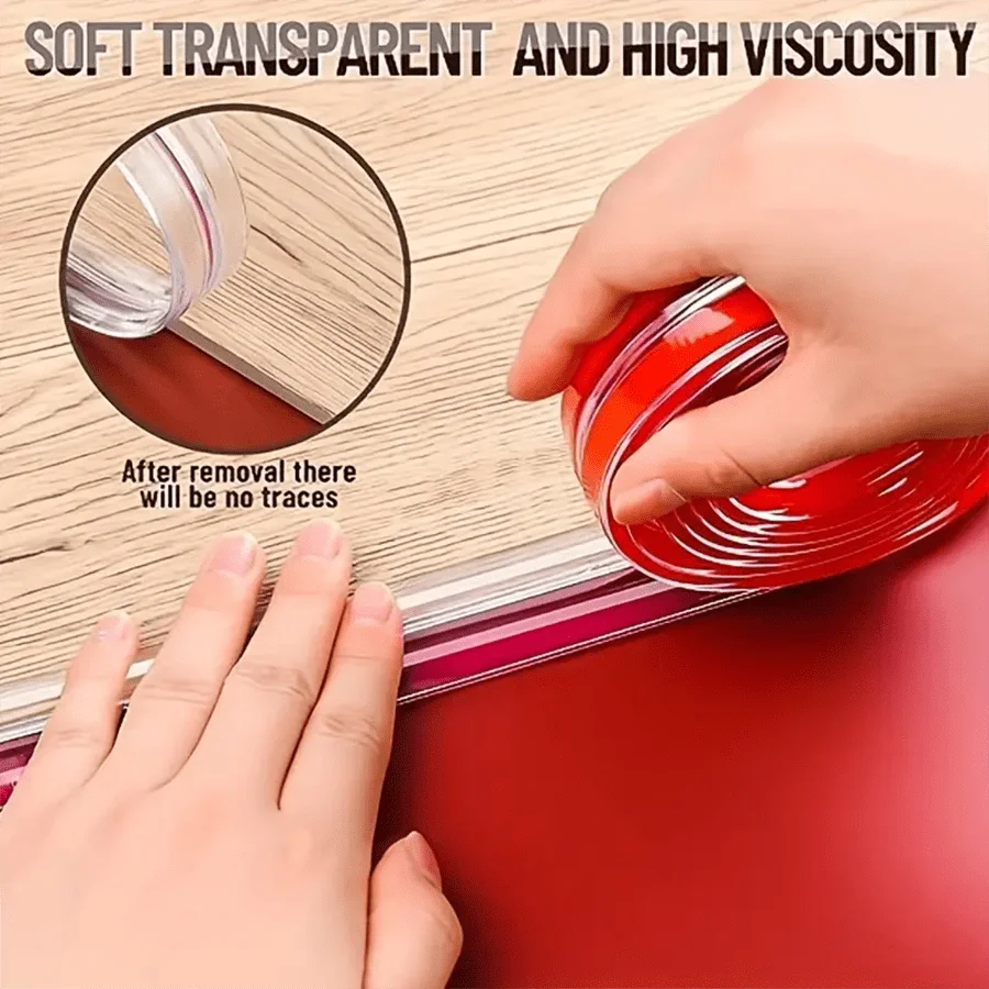 1PC Thickened Transparent Anti-Collision Strip Table Corner Protection Pad Invisible Barrier for Home Safety