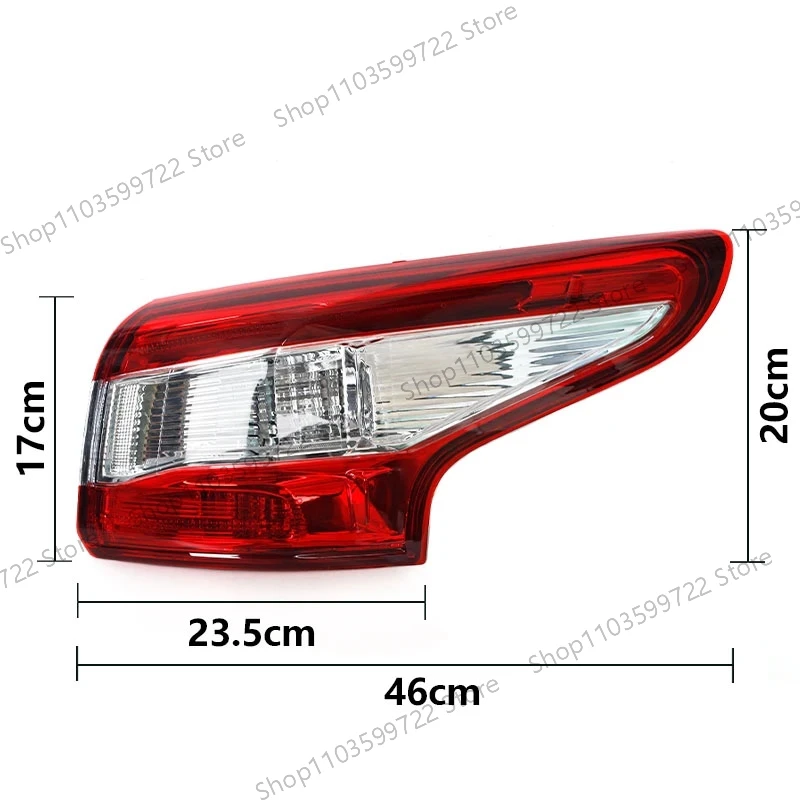 For Nissan Qashqai 2016 2017 2018 2019-2021 Outside Rear Taillights Rear Brake Lights Reverse Headlights Turn To Rear Headlights