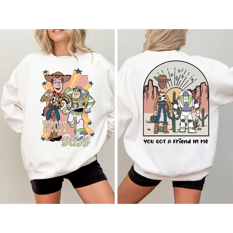 ملابس ديزني وودي آند باز لايت يير الرياضية النسائية للخريف والشتاء أزياء غير رسمية جديدة للرجال والنساء ملابس الشارع