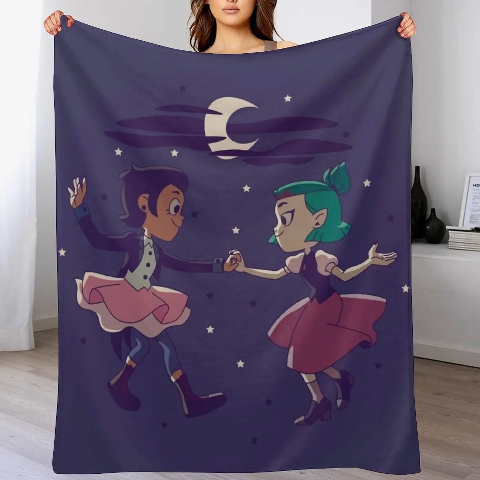 Luz and Amity Dance ? Lumity Throw Blanket Fluffy Cozy Throw Blanket for Home Decor