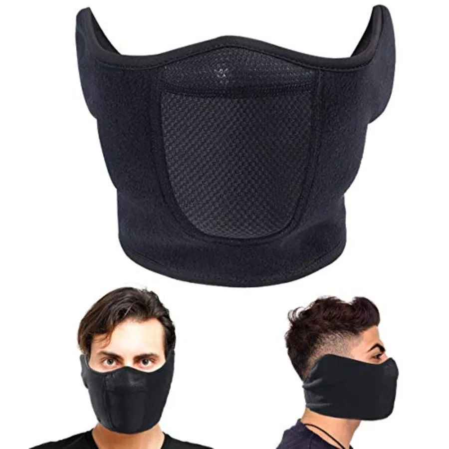 

Balaclava Half Face Mask Adjustable Fastener Windproof Men Women for Skiing Snowboarding Motorcycling Winter Face Mask Outdoor