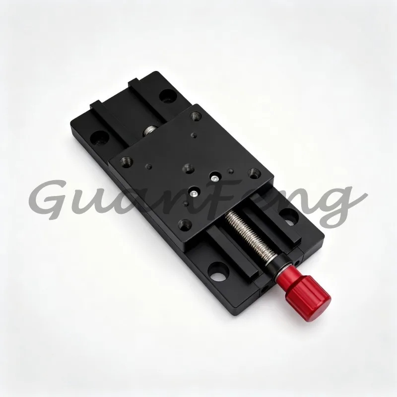 PT65-50 Manual Linear Translation Stage 50mm Travel Dovetail Guide Precision Fine Adjustment Slide Table for Lab Precision