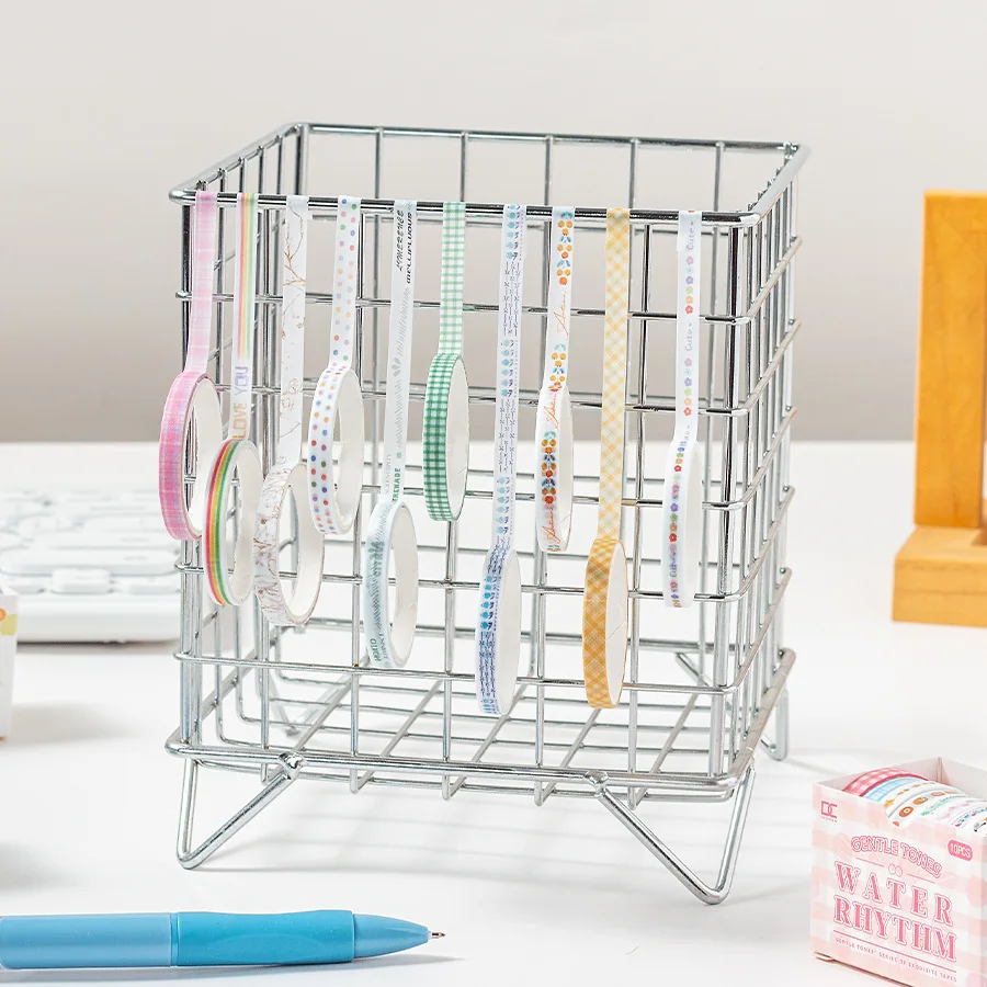 Gentle Tone Washi Tape Basic Hand Account Set 10 Rolled in Very Fine 0.5cm Split Line Tape Stationery Sticker
