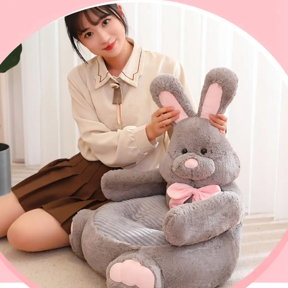 Cute Cartoon Animal Kids Lazy Sofa Seat Soft Plush Armchair Comfortable Resting Furniture For Nursery Children Room
