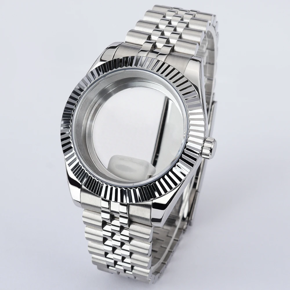 36mm 40mm Watch Case DJ SK Accessories Stainless Steel Strap Sapphire For NH35 NH36 NH34 Miyota8215 DG 2813 Movt Explorer