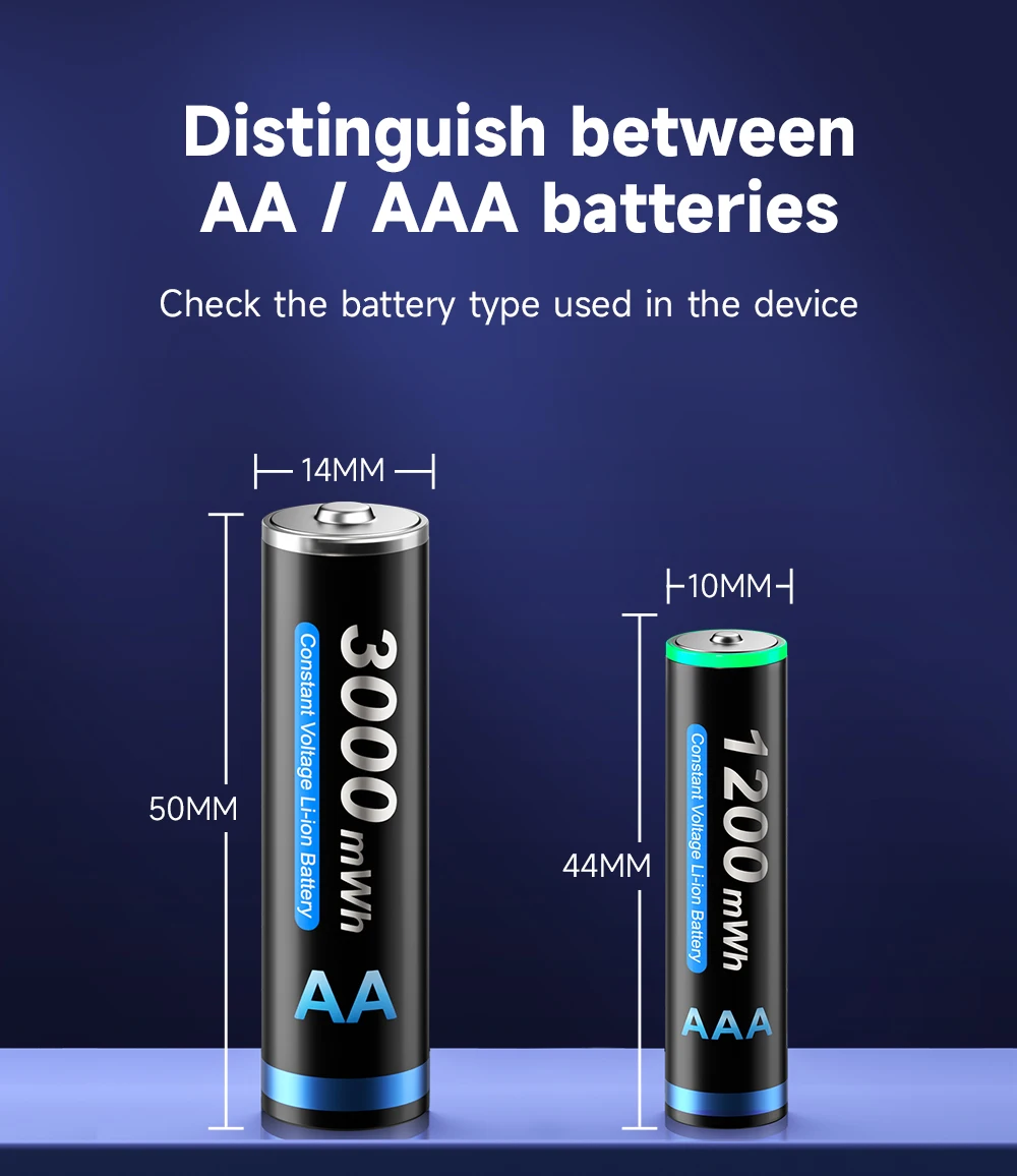 3000mWh 1.5V AA litowo-jonowy akumulator 2A akumulatory aa 1.5v bateria z 1.5V AA ładowarka do baterii AAA