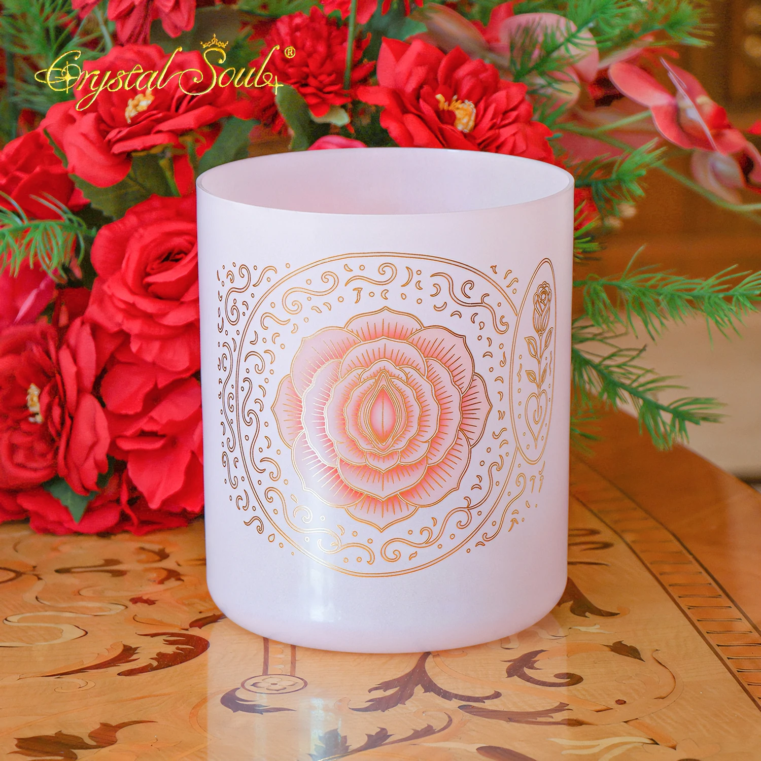 Crystal Soul Rosa Mystica Alchemy Crystal Singing Bowl Customized Tone