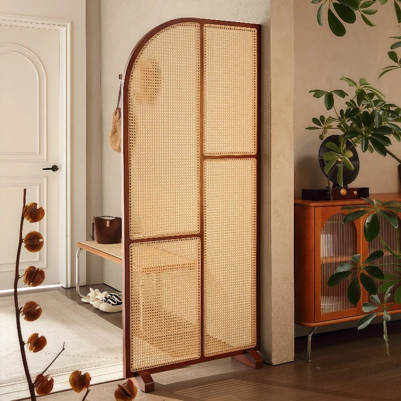 

New Chinese-style solid wood screen partition living room entrance blocking movable