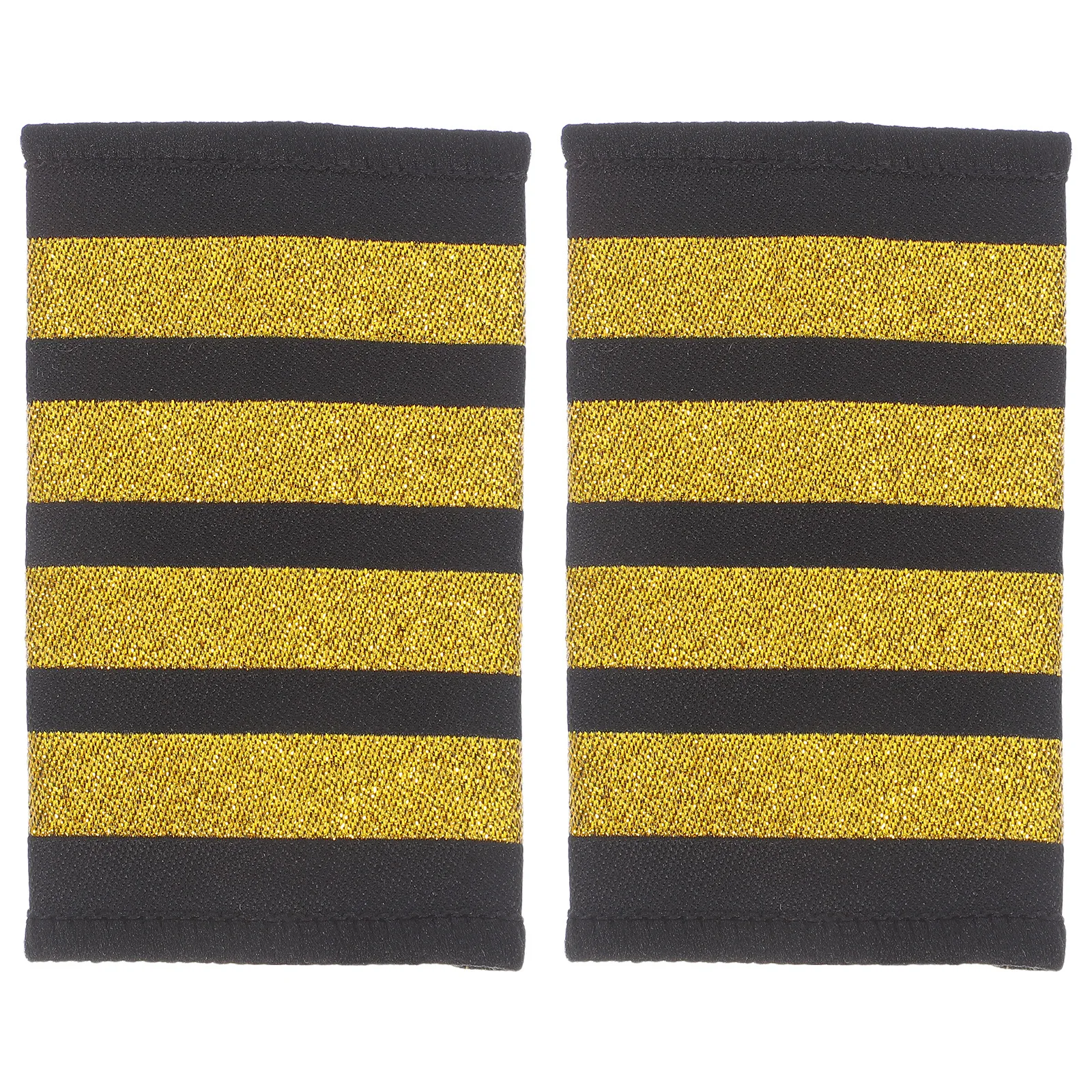 1Pair Pilot Shoulder Epaulets Professional Uniform Bars for Airline Captains Flight Training Clubs Aviation Events