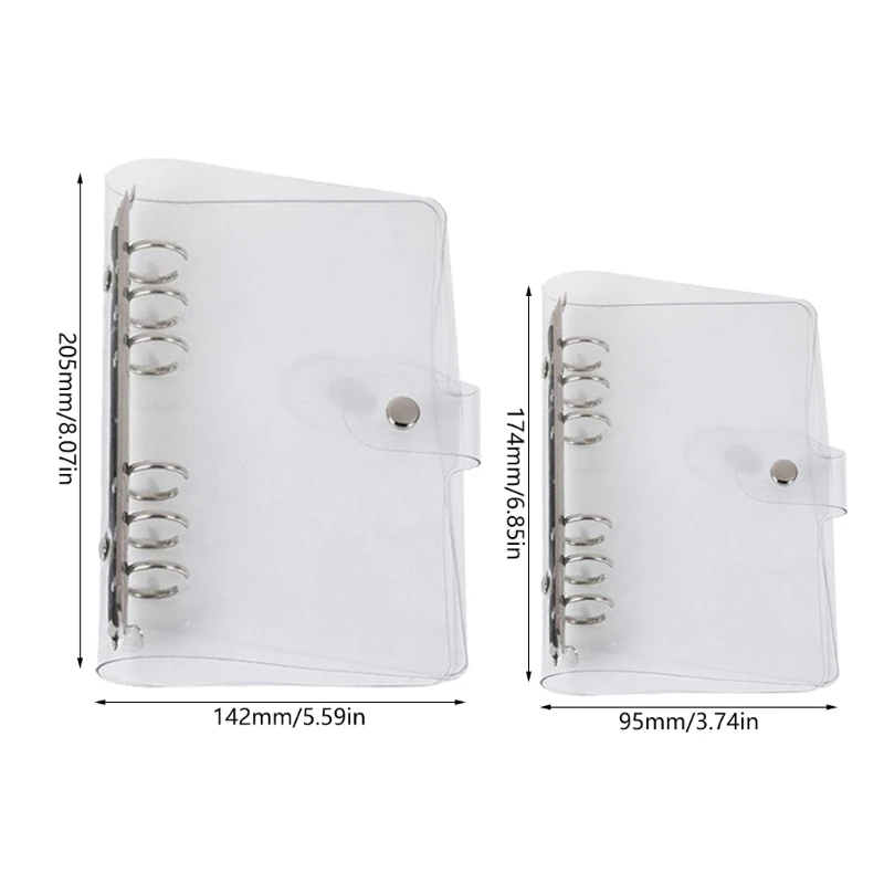 A 5 A 6 Notebook Shells Clear Budget Binder Losbladige Binder Cover voor School