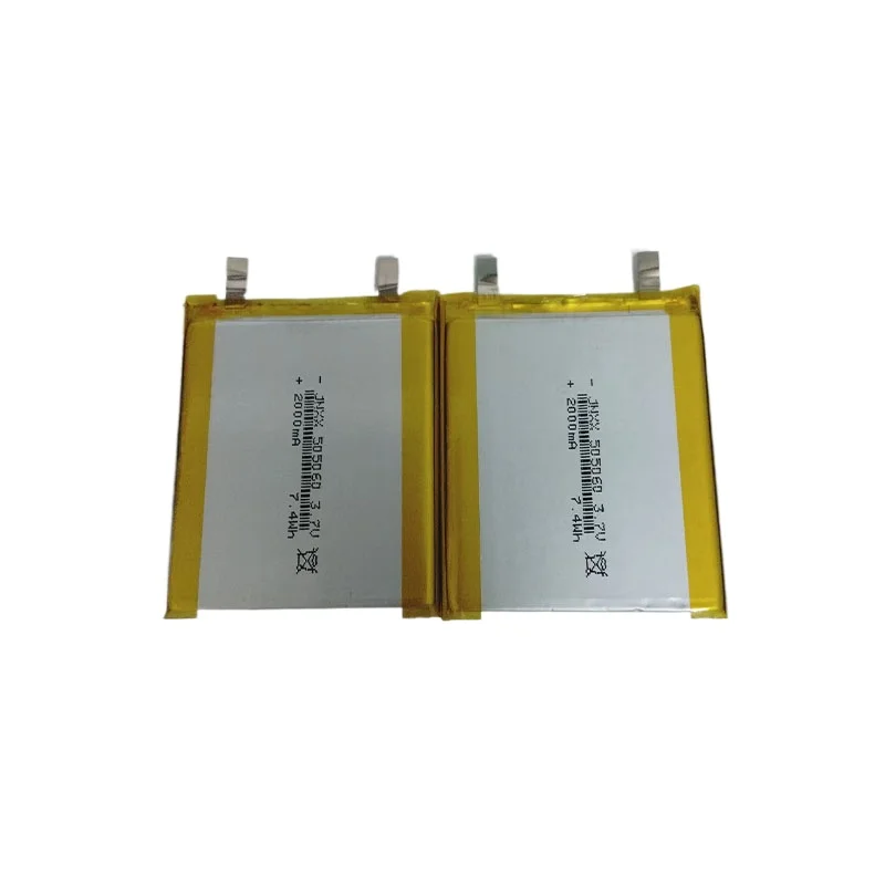 505060 3.7 فولت 2000 مللي أمبير ليثيوم بوليمر ليثيوم بو ليثيوم أيون بطارية قابلة للشحن للهاتف البيني سمّاعات بلوتوث المساعد الشخصي الرقمي POS GPS Explay M43HD