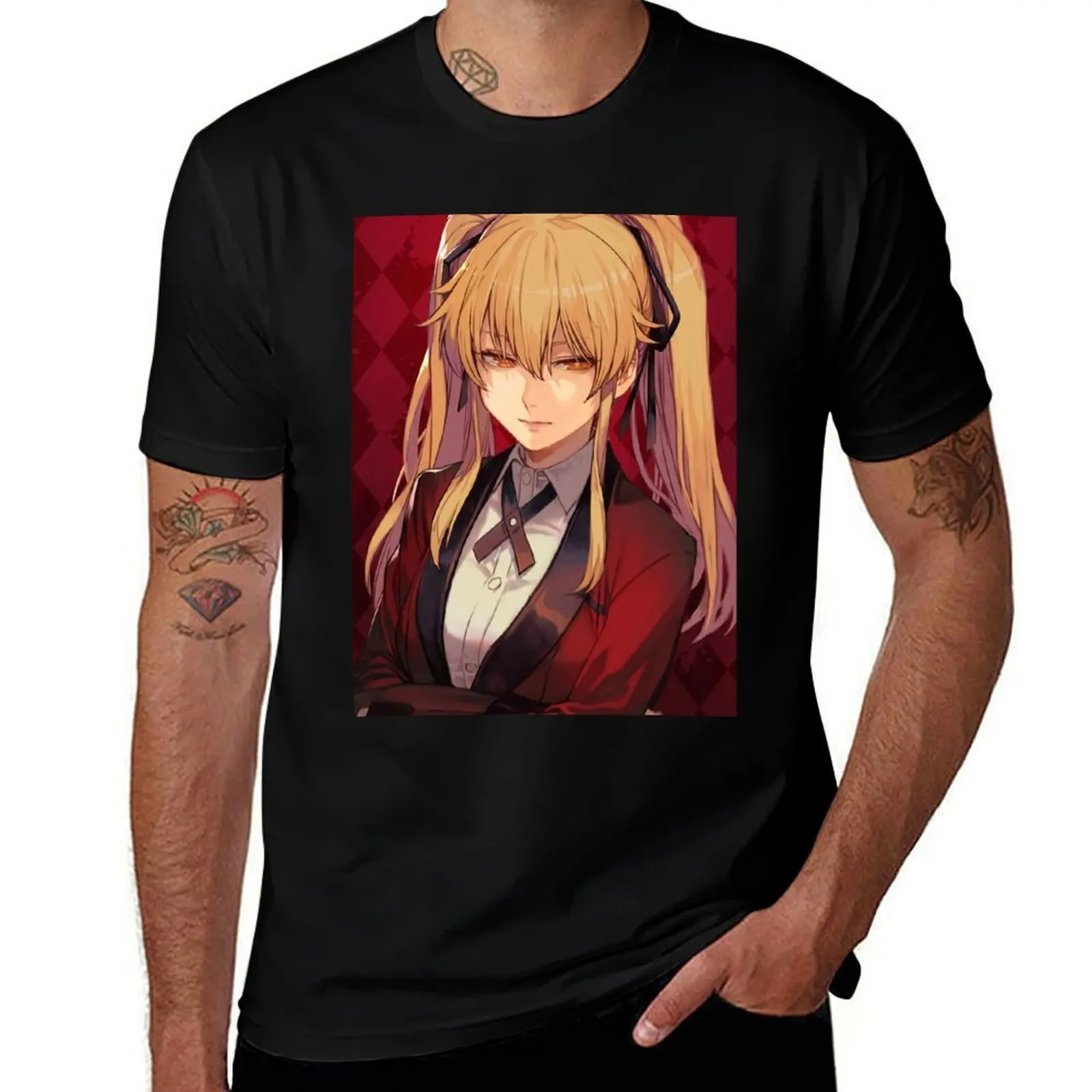 Mary Saotome-kakegurui T-Shirt Fashion Letter Print T-Shirt