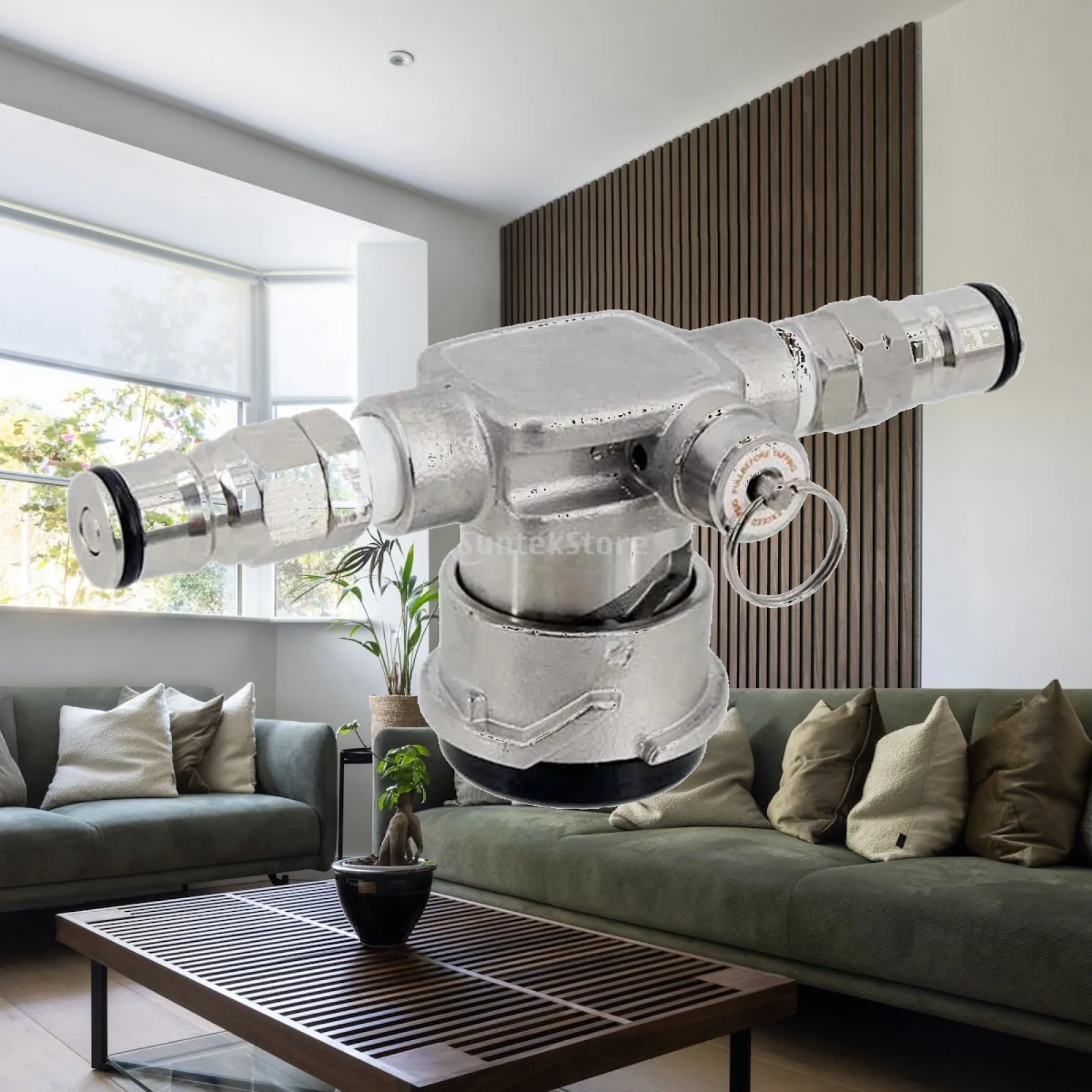 

Durable Stainless Steel Keg Dispenser with Ball Lock Post Low Profile Tap Connector for Home Brewing Beer System