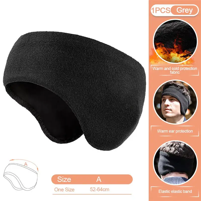 Winter Men's Padded And Thickened Ear Warmers To Prevent Cold And Wind Ear Muffs Skiing Running Ears Antifreeze Earmuffs