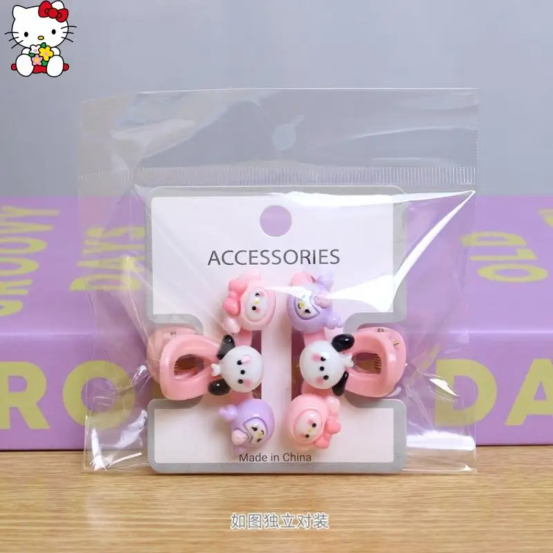 لطيف سانريوس كورومي بلدي ميلودي انتزاع صغير كليب غرامة 2 قطعة الكرتون الإسورة كليب الإنترنت المشاهير الصغيرة انتزاع كليب هدايا عيد