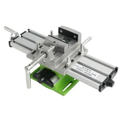 Mini Ature Multifunction Milling Machine Bench Drill Vise Worktable X Y-axis Adjustment Coordinate Table + 2.5