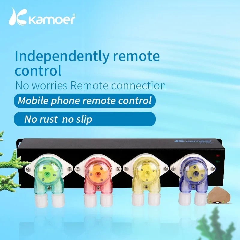 Kamoer F4 PRO V2 WiFi/Bluetooth Dosing Pump, Remote Controlled, Plant and Marine Life Breeding