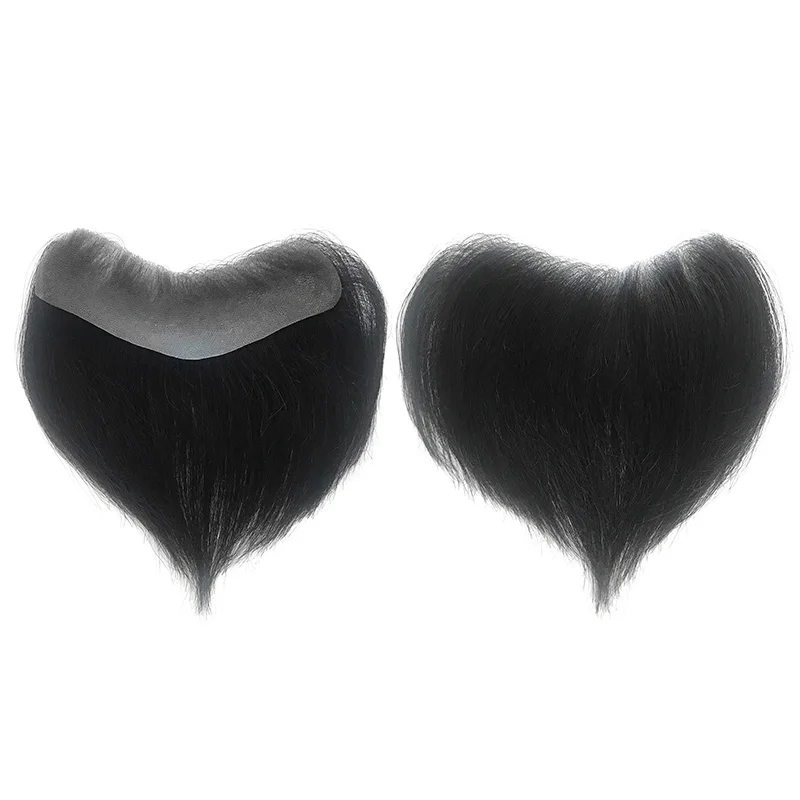 Antimikrobielles Vstyle Herren-Toupet Dünne Haut Vollständig PU 0,08-0,12cm V-Loop Frontperücke Echthaar-Perücken für Männer Unsichtbare Natürliche Haarlinie – Detail 10