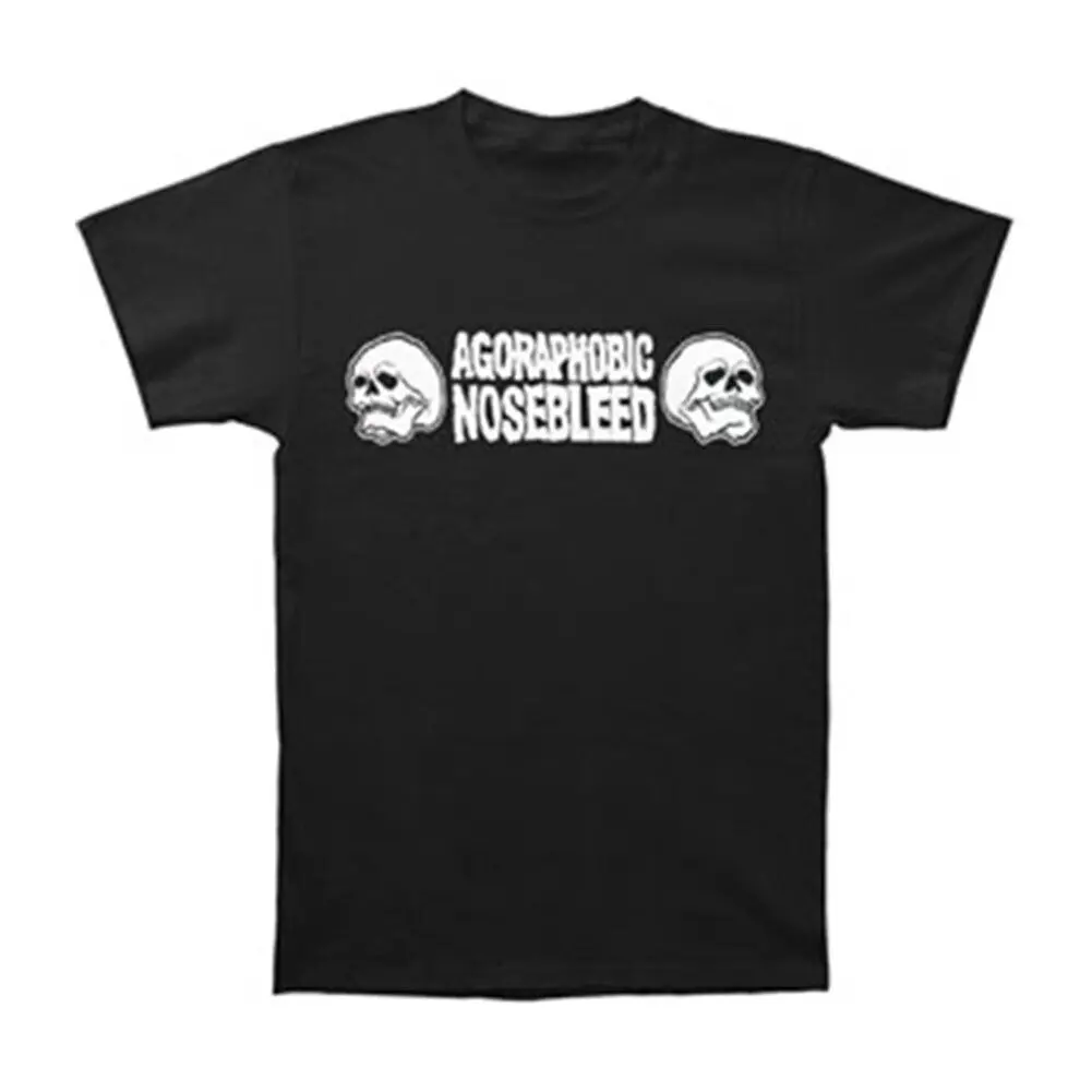 

Men's Agoraphobic Nosebleed Skulls T-shirt Medium Black