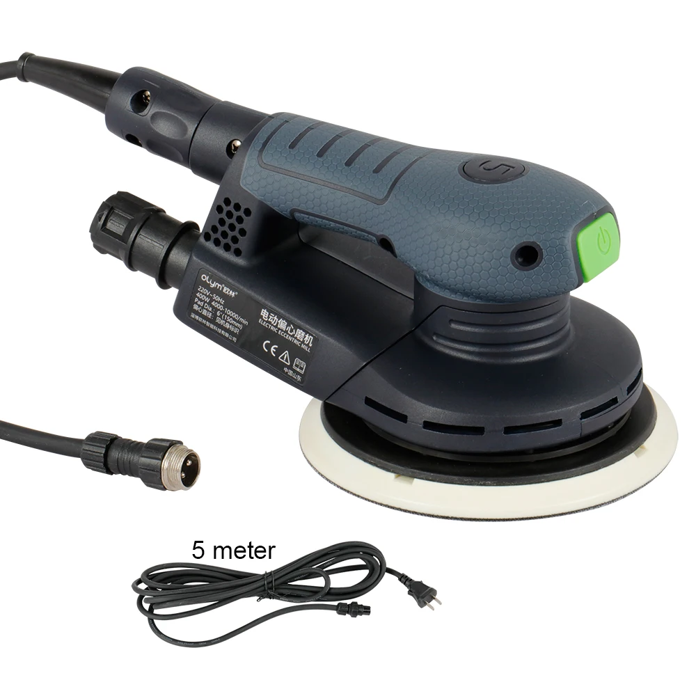 6 Inch 110V Vacuumless Air Orbital Sander Brushless Electric Random Orbital Sander Sanding Machine Eccentric Sander