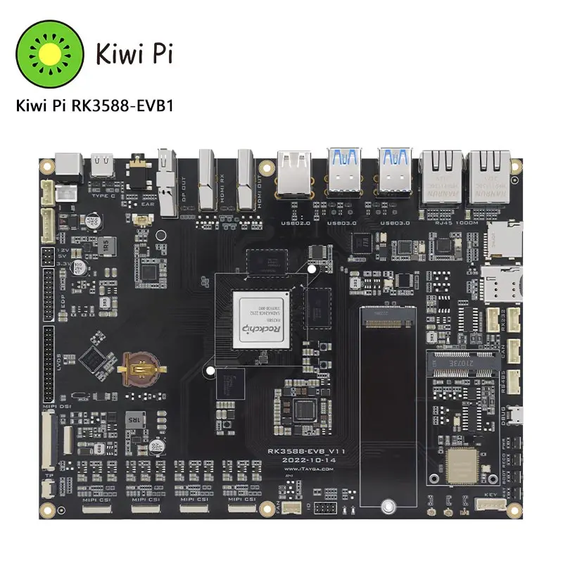 Kiwi Pi RockChip RK3588 Development Board 8K AI 8-core 64-bit 4GB/8GB/16GB LPDDR4 NPU 6Tops Android,Ubuntu,Debian,Linux,Buildroo