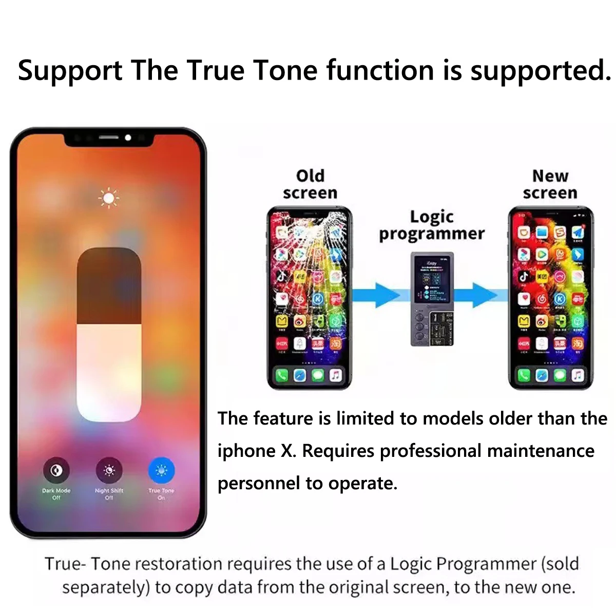 New OLED LCD Display for IPhone 11 11PM 12 12P 12PM 13 13PM 14 14PLUS 14P 14PM Touch Screen Digitizer Removable IC