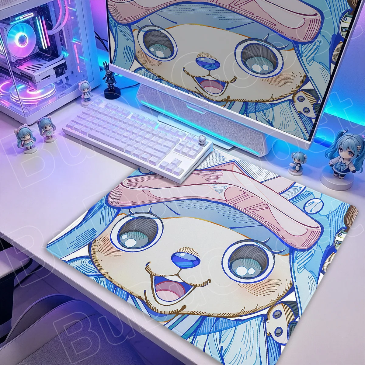 Novo Protetor de Mesa para Laptop Gamer, Mousepad Fofo Tony Tony Chopper, Pequeno Tapete Antiderrapante para Escritório, Anime One Piece