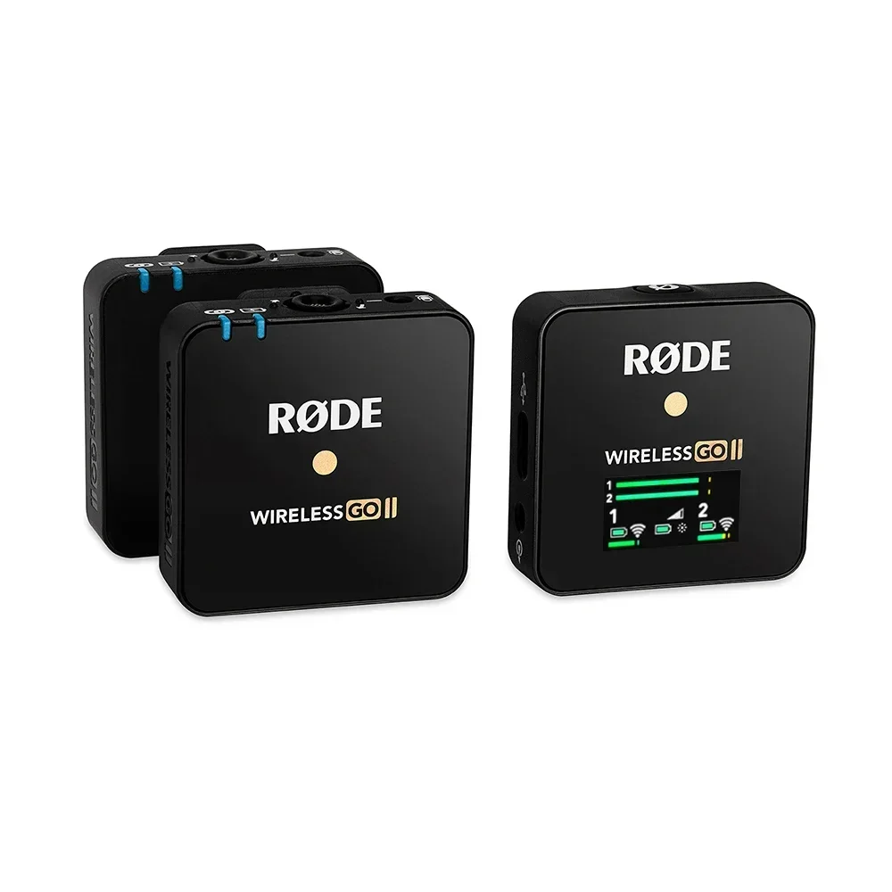 2025RODE Wireless Go2 II Super-Mini Wireless Lavalier-mikrofon Kit Für Vlogger Foto Video Audio Aufnahme Live Interview Mic