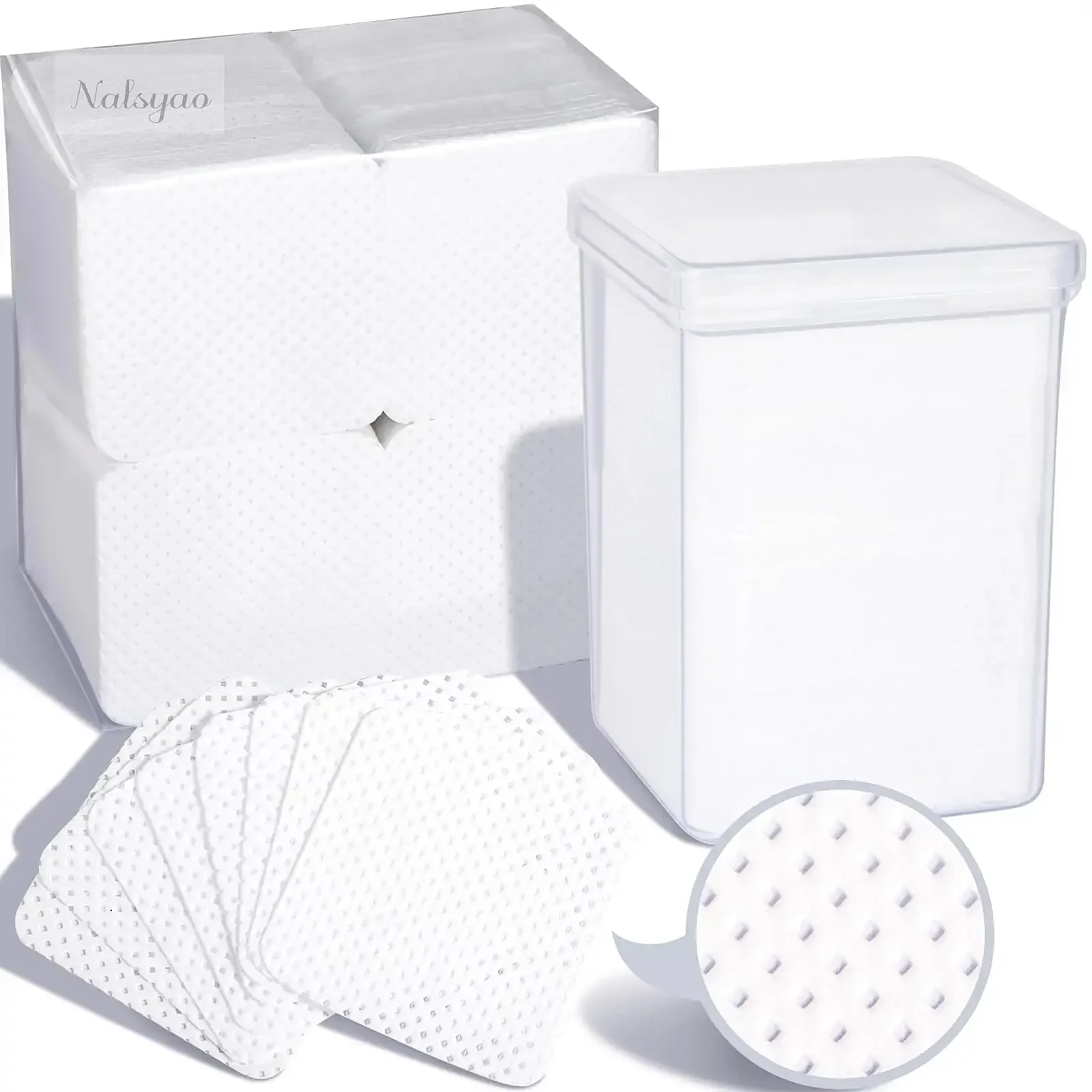 200Pcs Lint Free Nail Cleaning Wipes, Gel Nail Polish Remover Pads for Home Salon Use, Non-Shedding Nail Prep Wipes view 6