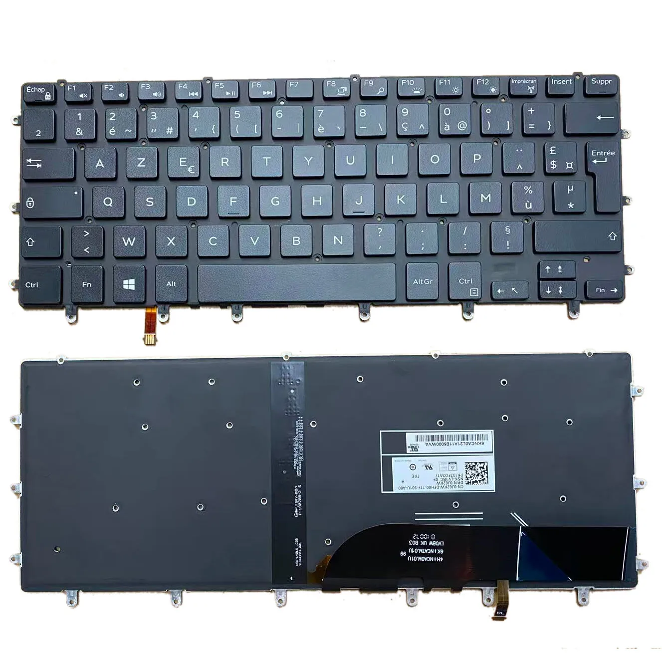 

NEW French US For Dell XPS 15 9550 9560 9570 7590 Precision 5510 Backlit Laptop Keyboard