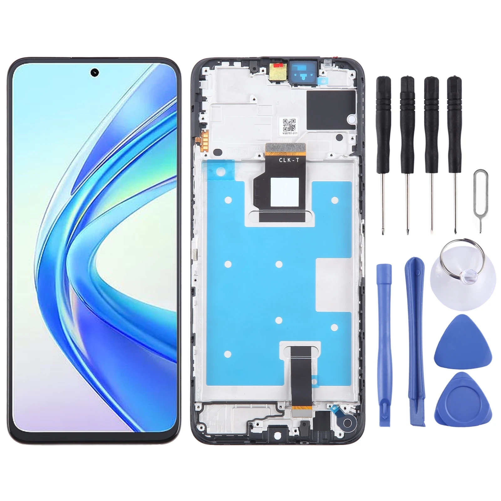 

For Honor X7b AMOLED LCD Screen Digitizer Full Assembly with Frame