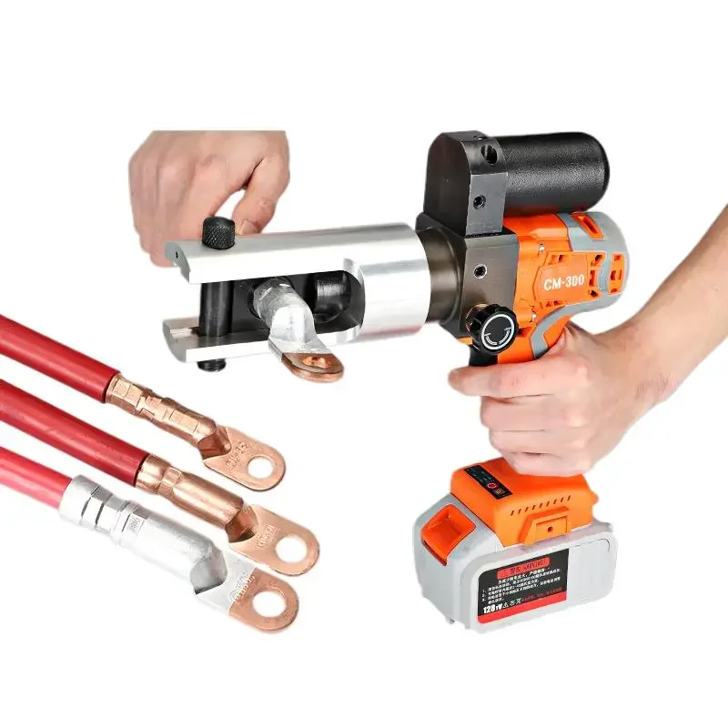 CM-300 Charging Hydraulic Small Portable Lithium Electric Crimping Clamp Copper Aluminum Terminal Crimping Pliers