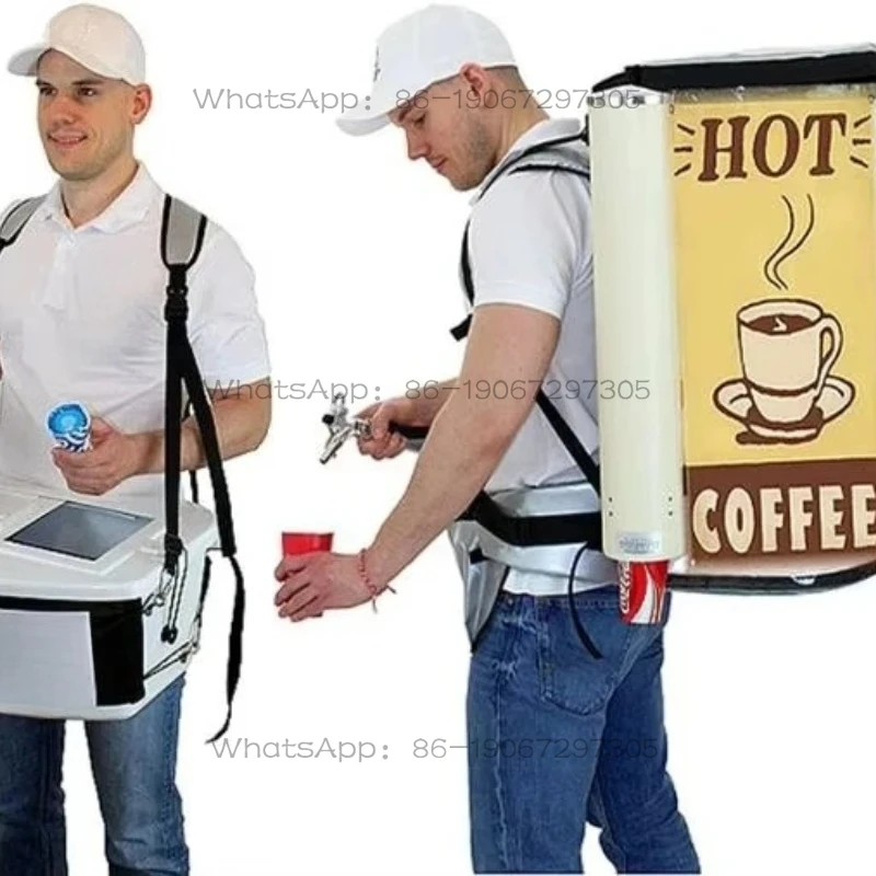 Beverage Dispenser Backpack 19 Liters Beer Cola Coffee Supplier for Sale Seller Hawker Mobile Portable