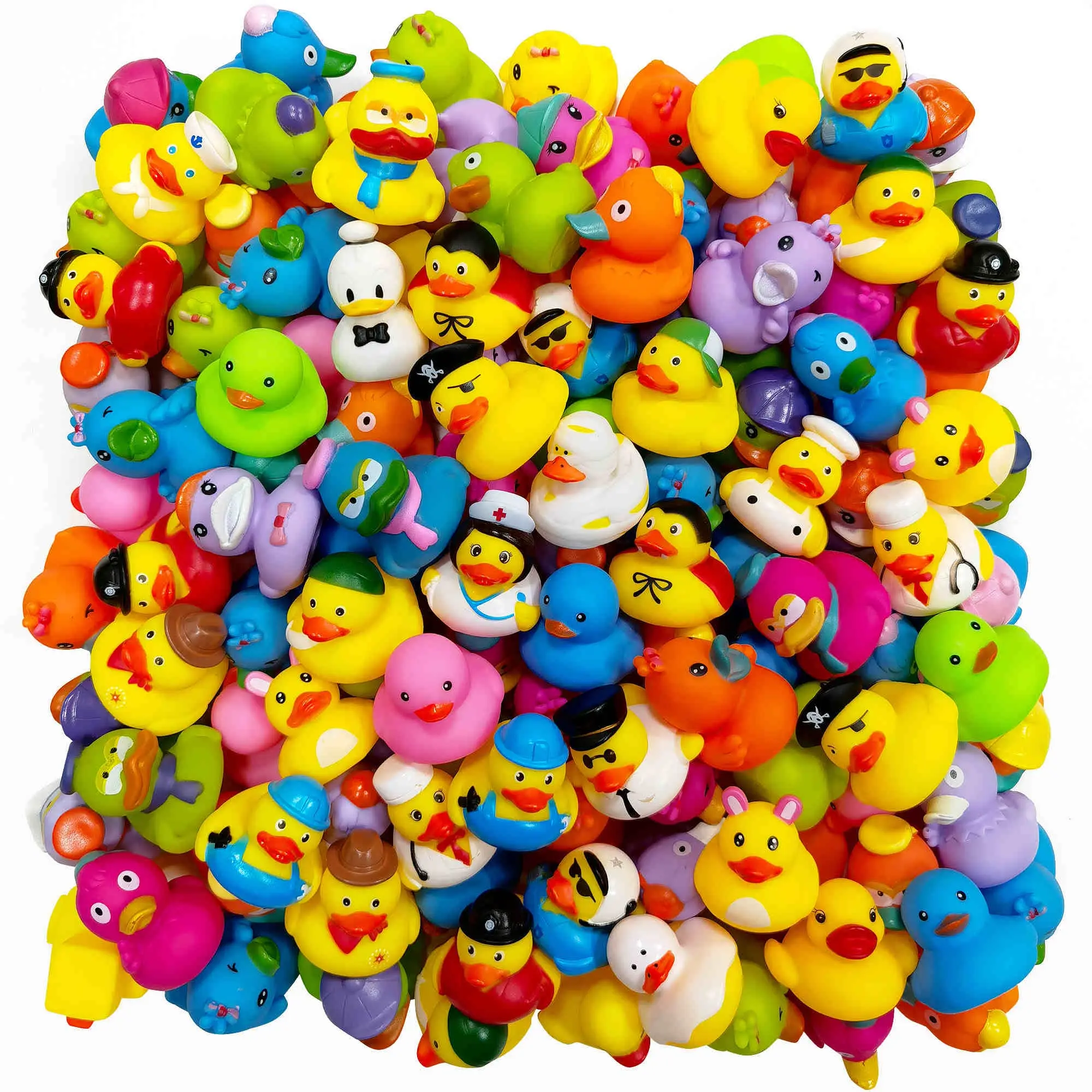 Rubber Ducks in Bulk,Assortment Duckies for Jeep Ducking Floater Duck Bath Toys Party Favors