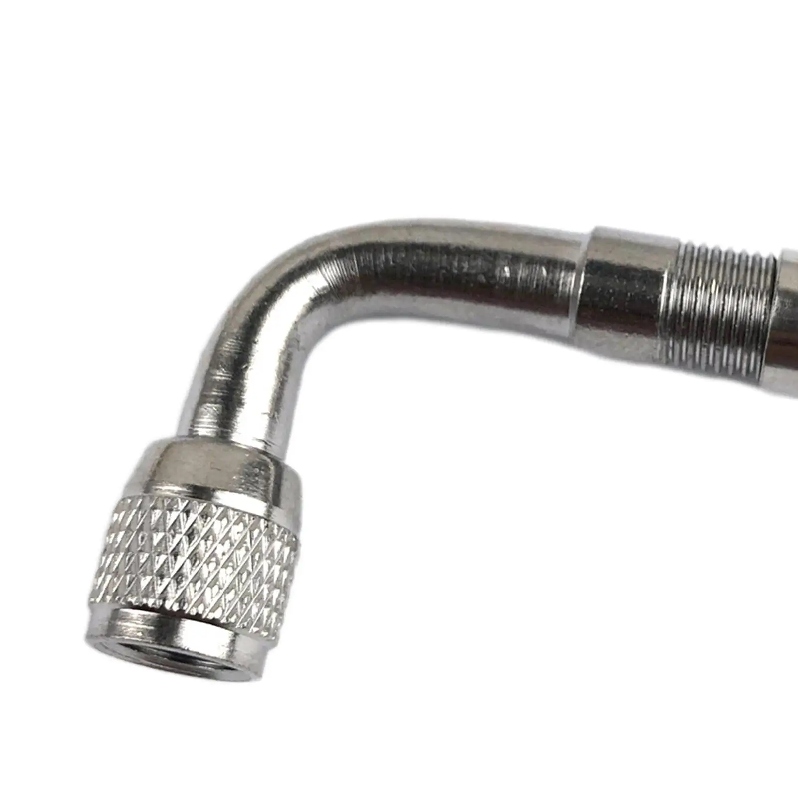 90 Degree Tire Valves Extender Silver Copper Nozzle Stem Extension Rod Accessory for Most Cars Motorcycles Trucks