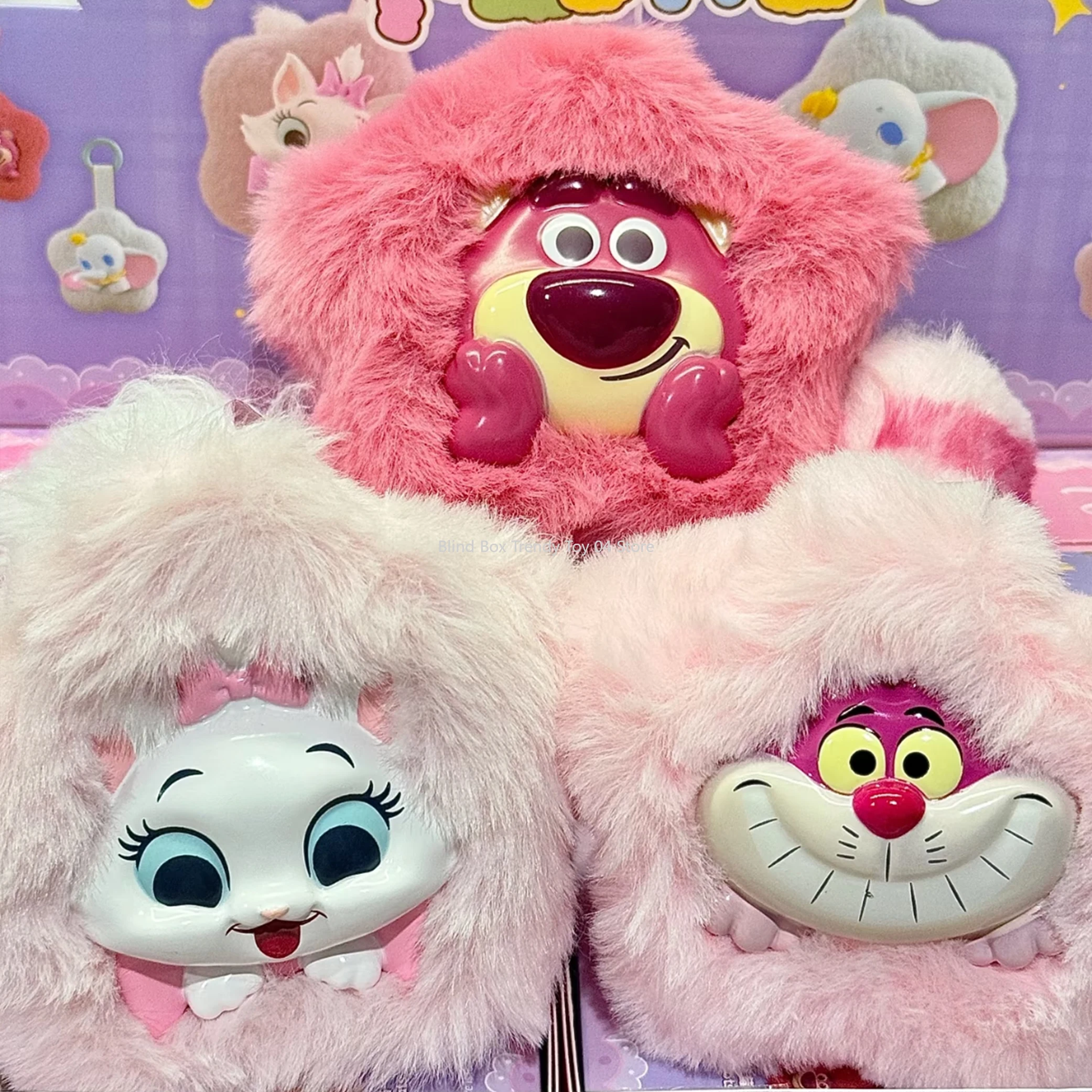حقيقية ديزني Maomaoji سلسلة الزهور صندوق أعمى Kawaii الكرتون لوسو قلادة دمى حقيبة الملحقات صندوق غامض ألعاب من القطيفة الهدايا