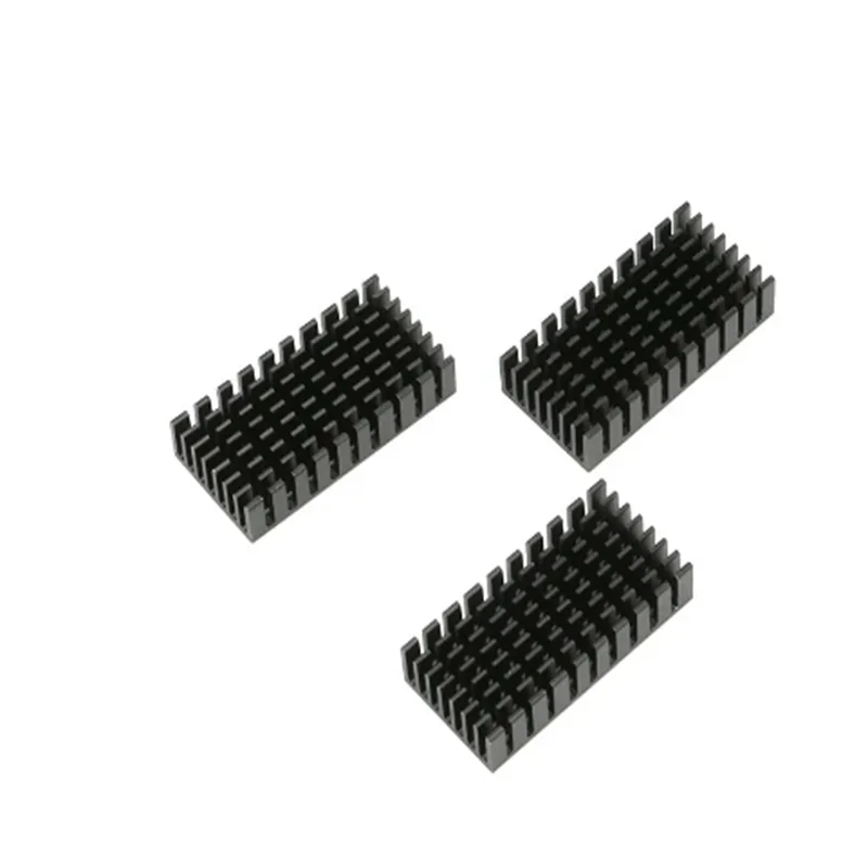 

High Quality Aluminum Profile Radiator Slotted 50*25*10MM Triode Chip Electronic Heat Sink Thermal Block PCB without Adhesive Ba