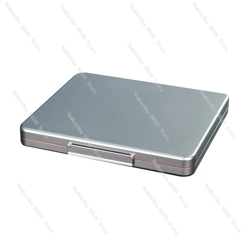 Large Capacity 10 Cigar Case Smooth Finish Imported Aviation Aluminum Travel Cigar Humidor Box Portable Outdoor Storage Holder